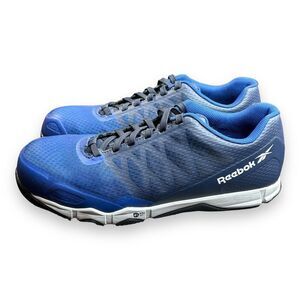 Reebok Speed TR Work Shoe RB4451 Blue Black Fabric Mesh Synthetic Mens Size 10.5